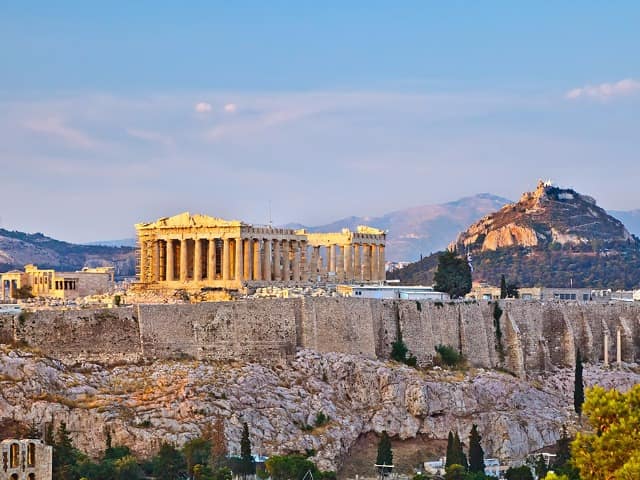 Vista do Parthenon - Atenas, Grécia.